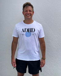 ADHD 155GSM White T-Shirt