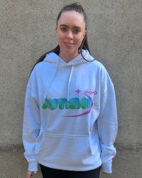 COMET PINK 350GSM White Hoodie LIMITED EDITION