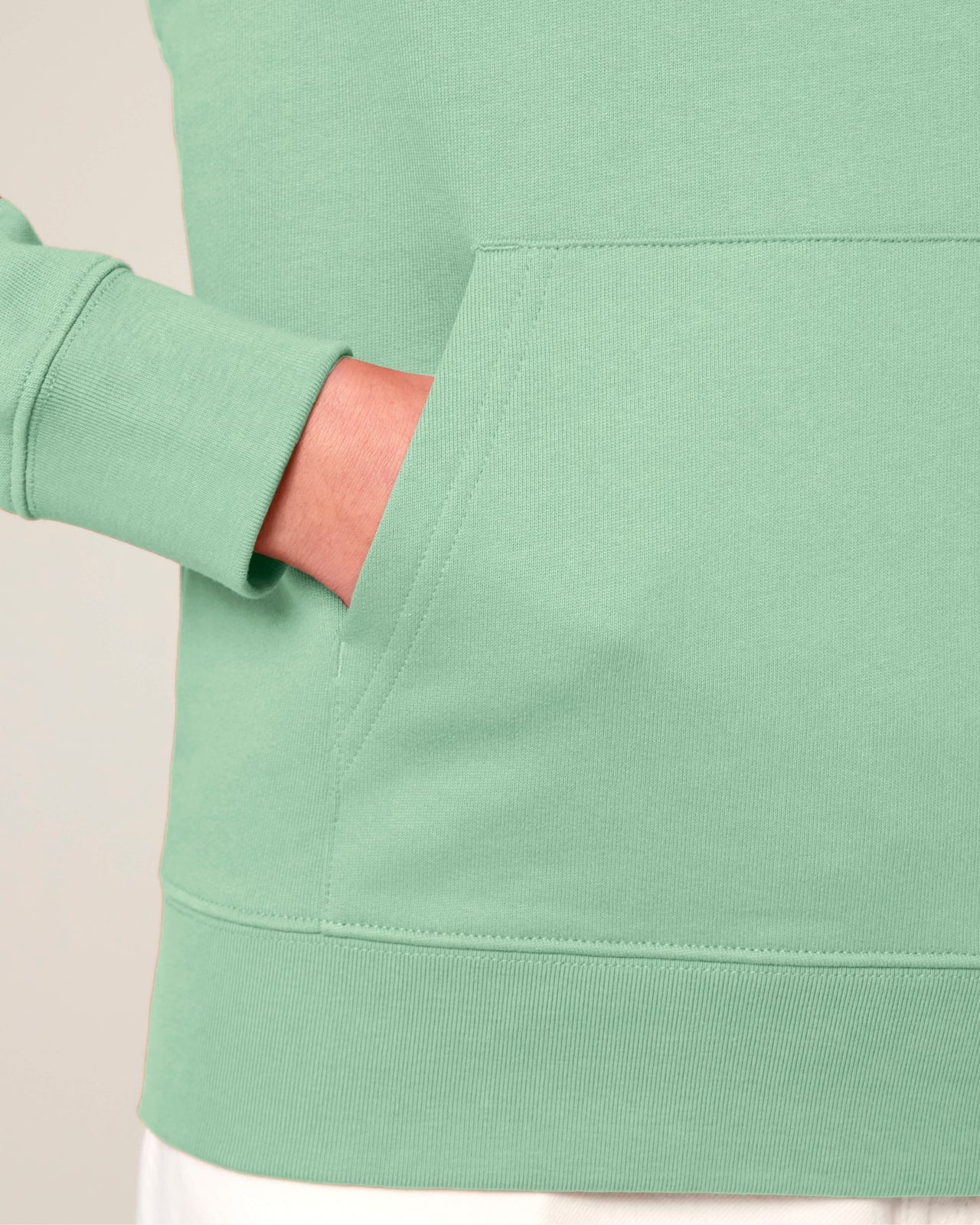 Overwhelmed 350GSM Light Green Hoodie