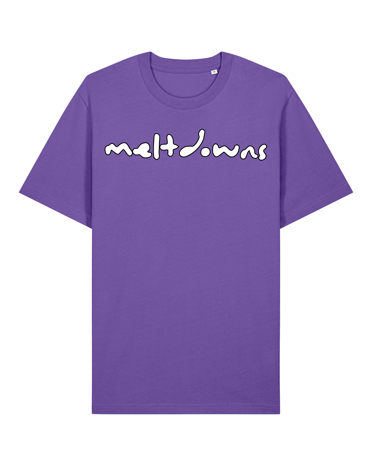 MELTDOWNS Purple T-Shirt Organic Cotton