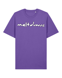 MELTDOWNS Purple T-Shirt Organic Cotton